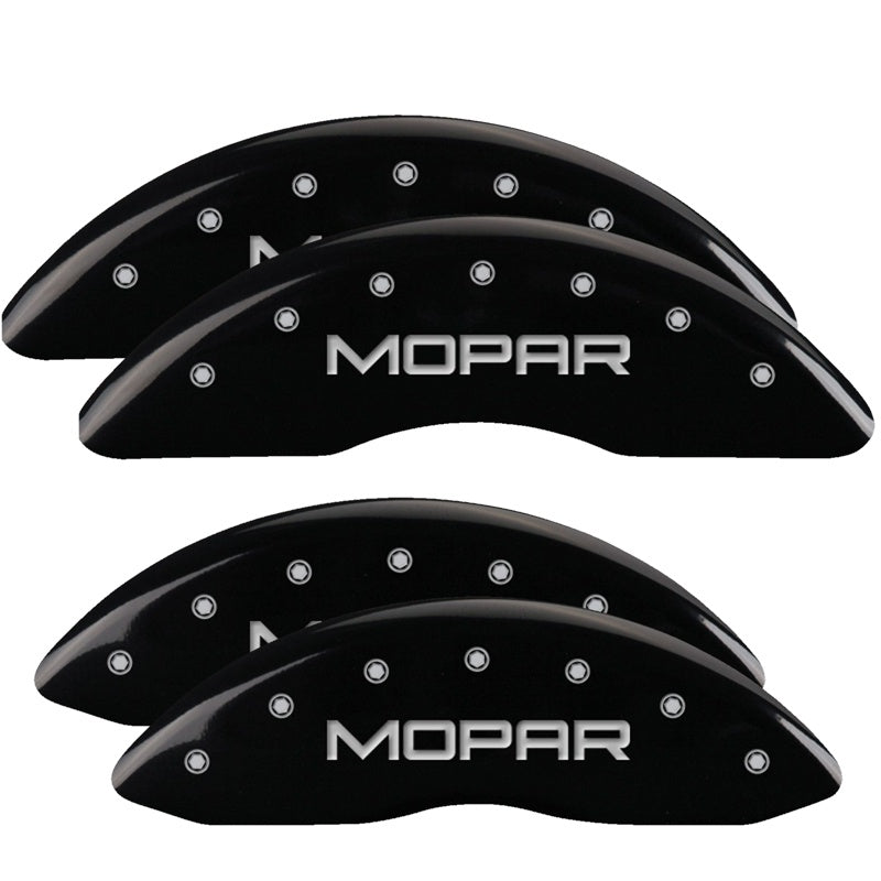 Set-Of-4-Caliper-Covers-Engraved-Front-And-Rear-Mopar-Black-Powder-Coat-Finis