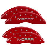 MGP 12124SMOPRD Set of 4: Red finish, Silver MOPAR
