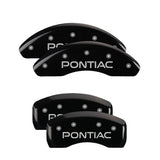 MGP 18026SPOPBK Set of 4: Black finish, Silver Pontiac