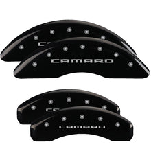 Load image into Gallery viewer, Set-Of-4-Caliper-Coversengr-Front-And-RearGen-56-Camaroblk-Powder-Coatsilver-Char