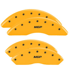 Load image into Gallery viewer, Set-Of-4-Caliper-Coversengraved-Front-And-RearMgpyellow-Powder-Coatblk-Char