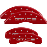MGP 10202SGTCRD Set of 4: Red finish, Silver Mustang GT/CS