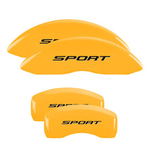 Load image into Gallery viewer, Set-Of-4-Yellow-Finish,-Black-Sport-(2015,-No-Bolts)