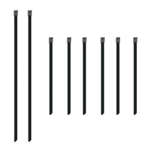 Load image into Gallery viewer, Set-Of-Six-6In--Two-14In-Stainless-Steel-Locking-Ties
