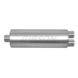 Gibson 758219S SFT Superflow Center/Dual Round Muffler; Stainless