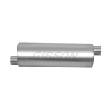Gibson 788706S SFT Superflow Offset/Offset Round Muffler; Stainless