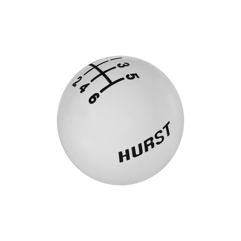 Shftr-Knob-White-6-Spd-(38-16)-Logo