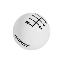 Load image into Gallery viewer, Shftr-Knob-White-6-Spd-(38-16)-Logo