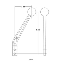 Load image into Gallery viewer, Shift-Handle-Billet-Aluminum-Blackbent-10In-Length-Engraved-Hurst-Logo