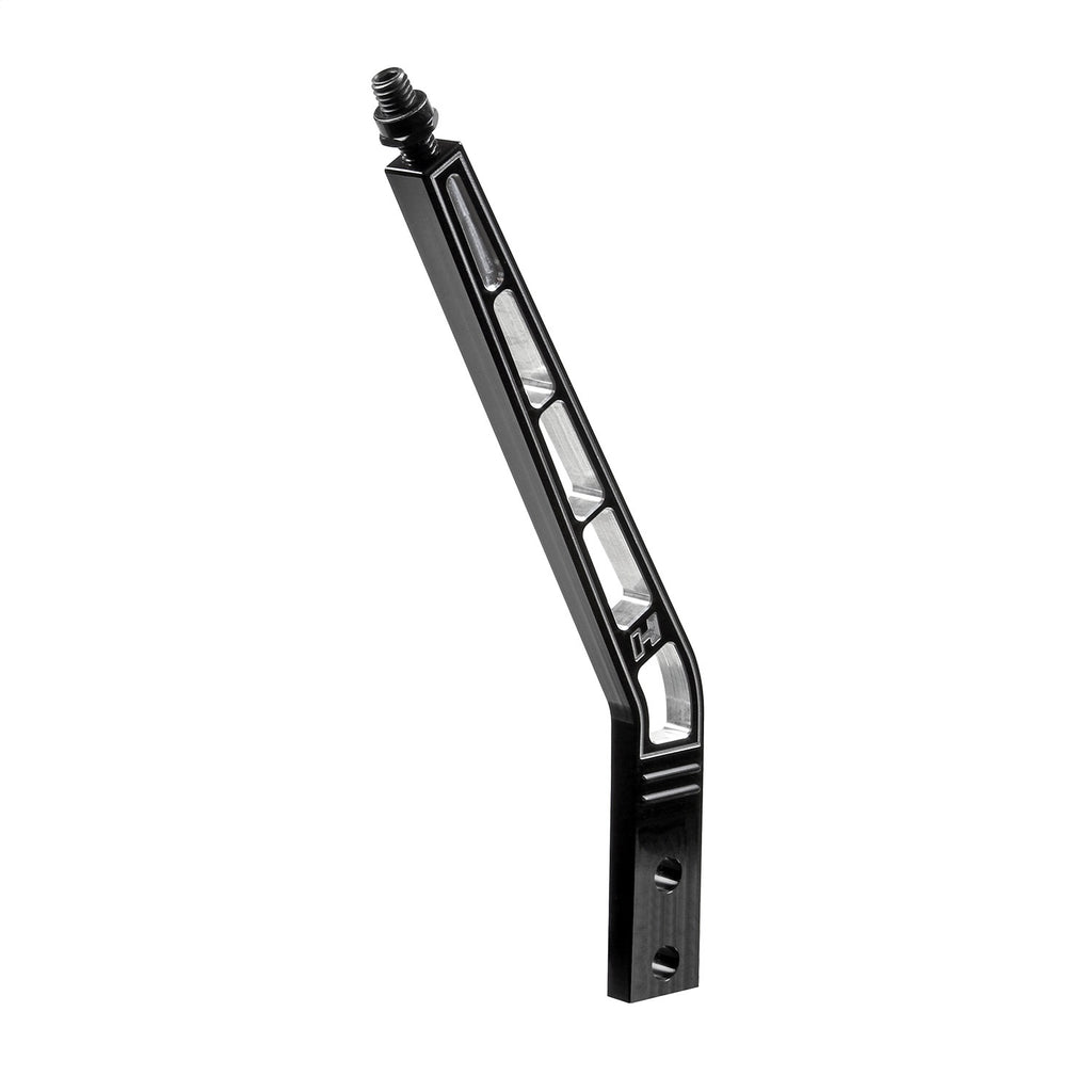 Shift-Handle-Billet-Aluminum-Blackbent-10In-Length-Engraved-Hurst-Logo