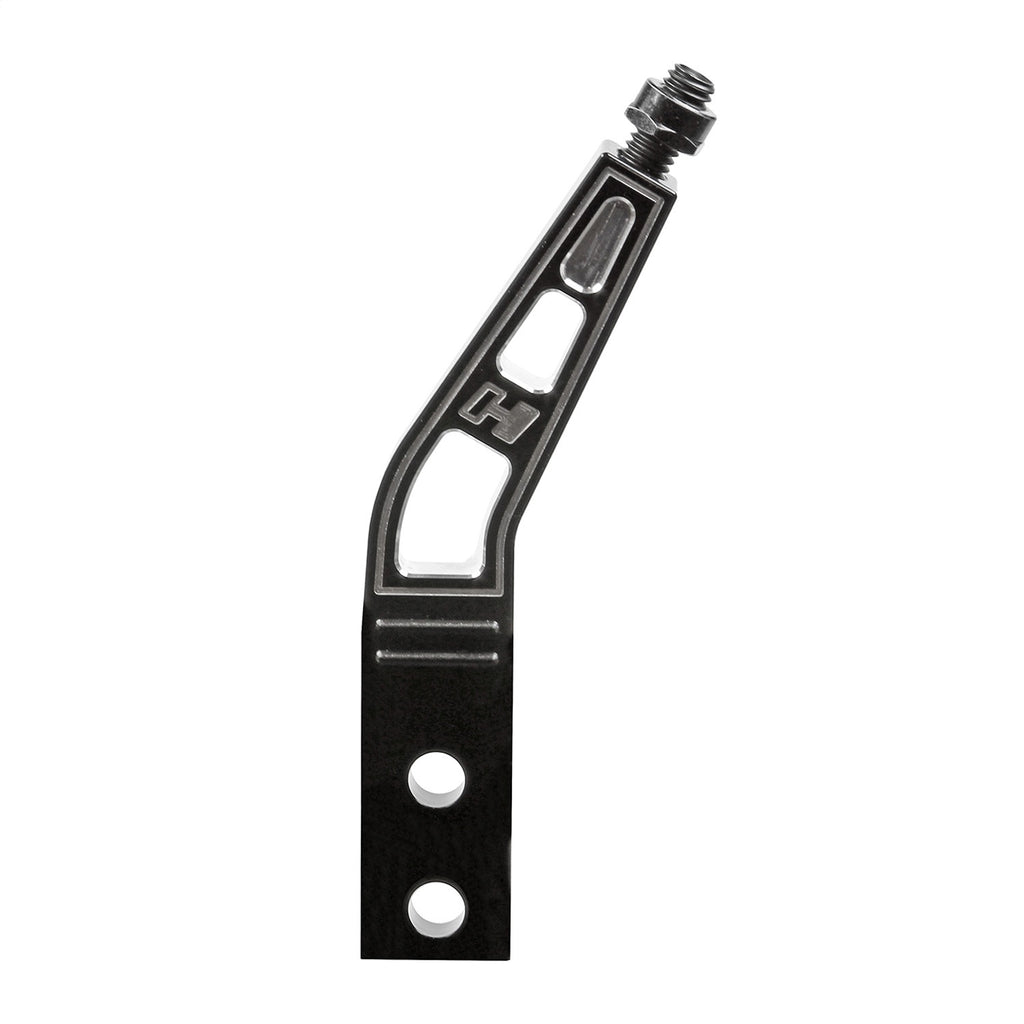 Shift-Handle-Billet-Aluminum-Blackbent-6In-Length-Engraved-Hurst-Logo