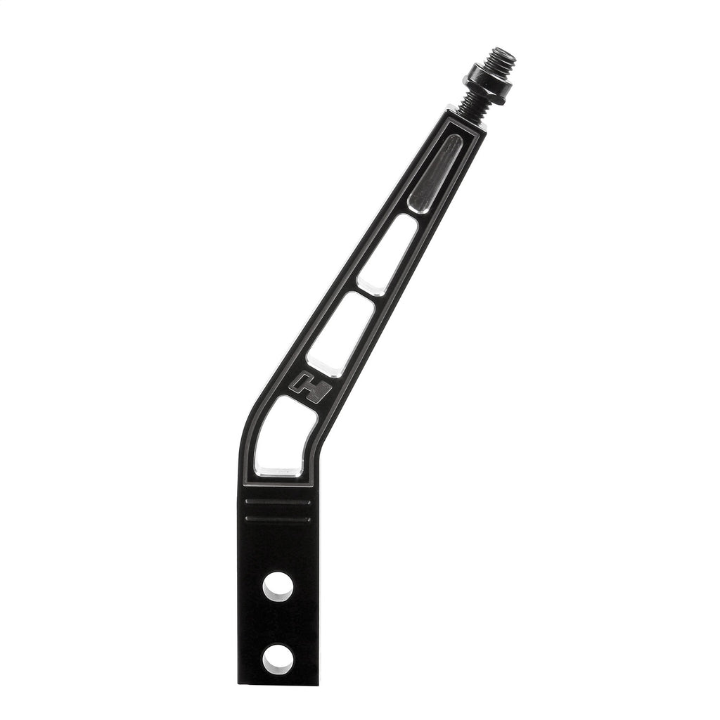 Shift-Handle-Billet-Aluminum-Blackbent-8In-Length-Engraved-Hurst-Logo