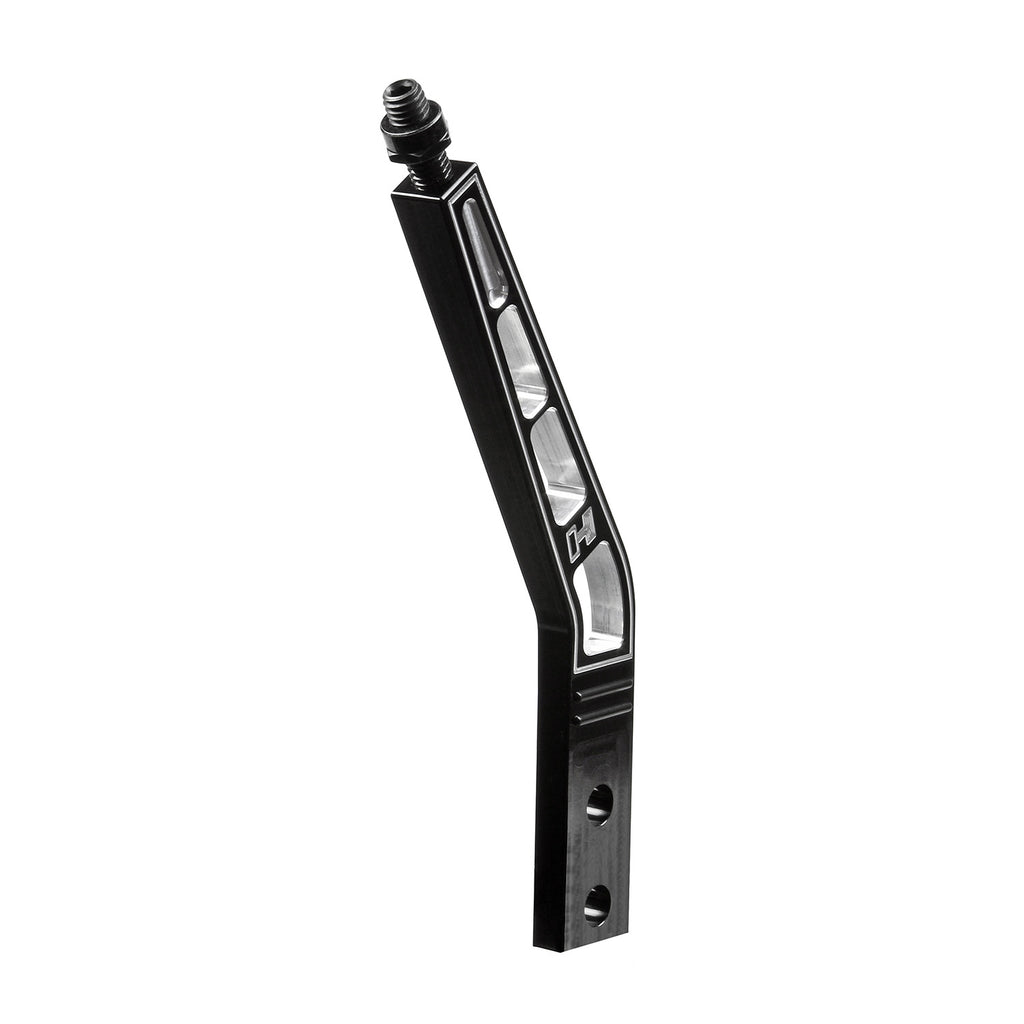 Shift-Handle-Billet-Aluminum-Blackbent-8In-Length-Engraved-Hurst-Logo