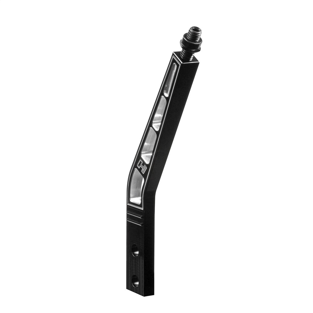 Shift-Handle-Billet-Aluminum-Blackbent-8In-Length-Engraved-Hurst-Logo