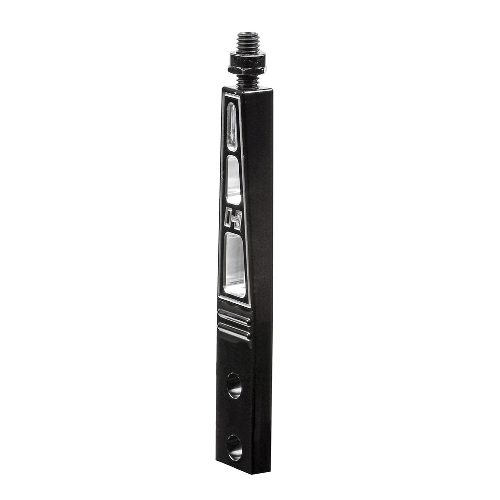 Shift-Handle-Billet-Aluminum-Blackstraight-6In-Length-Engraved-Hurst-Logo