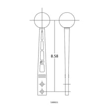 Load image into Gallery viewer, Shift-Handle-Billet-Aluminum-Blackstraight-8In-Length-Engraved-Hurst-Logo