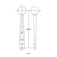 Load image into Gallery viewer, Shift-Handle-Billet-Aluminum-Blackstraight-8In-Length-Engraved-Hurst-Logo