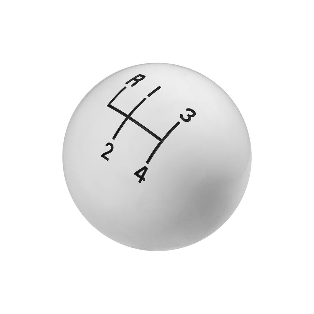 Shift-Knob---4-Speed-Pattern---White