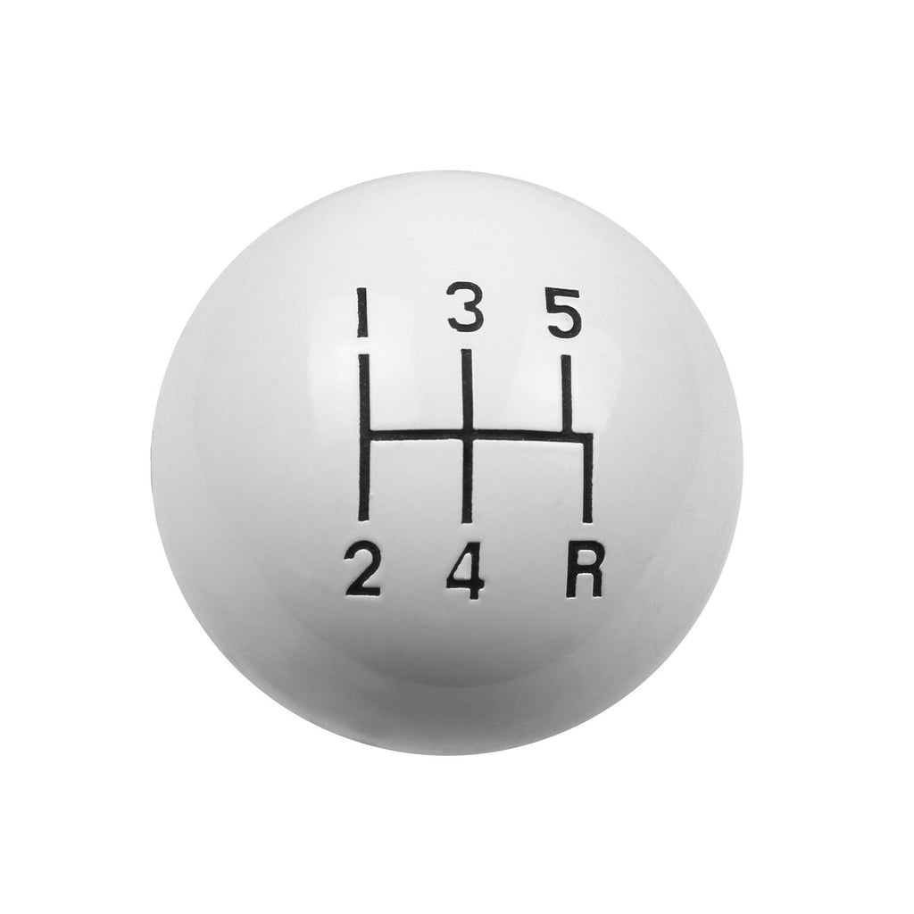 Shift-Knob---5-Speed-Pattern---White