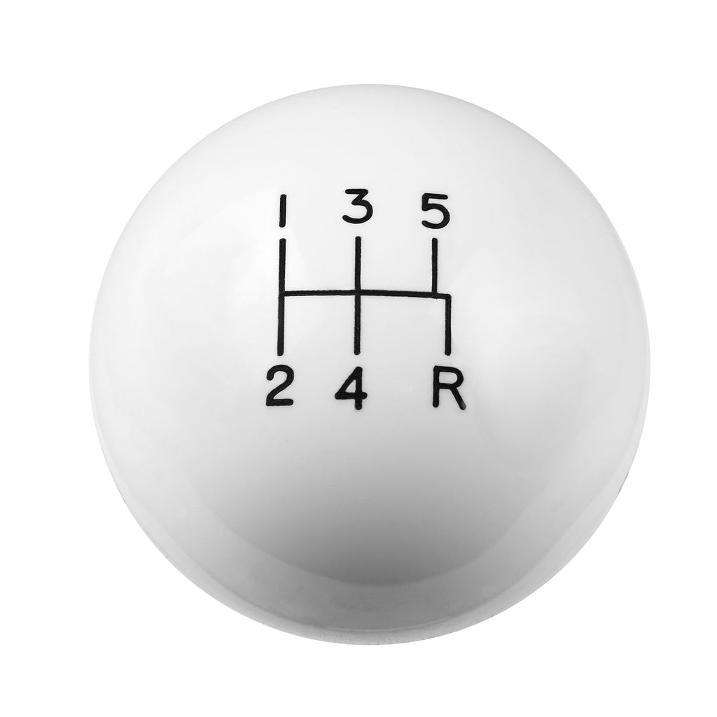 Shift-Knob---5-Speed-Pattern---White