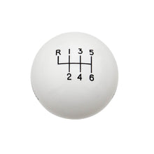 Load image into Gallery viewer, Shift-Knob-White-6Speed-M12x1.25-Threads-1516-Mustang