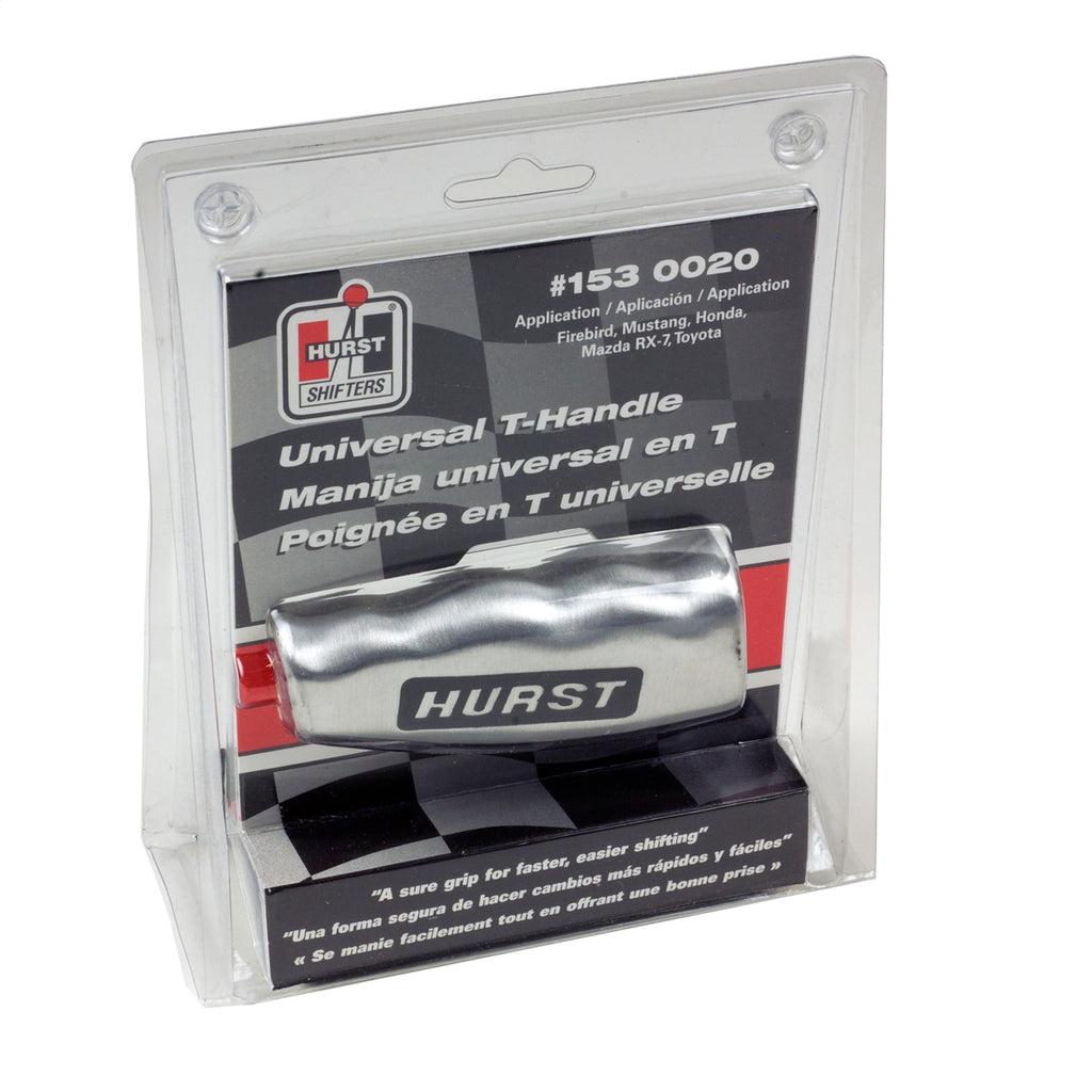 Shifter-Accessories-Various-Makes-And-Models;-Shift-Knob;-T-Handle;-Hurst-Logo;-Polished-Aluminum