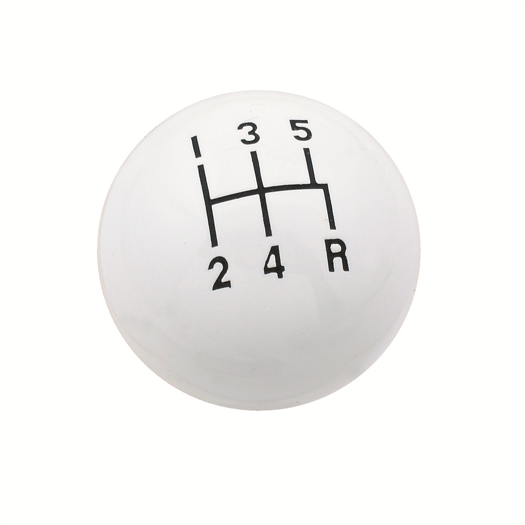 Shifter-Knob---5-Speed-Pattern---White