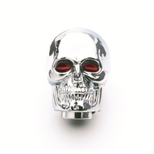 Load image into Gallery viewer, Shifter-Knob---Chrome---Skull-With-Red-Eyes