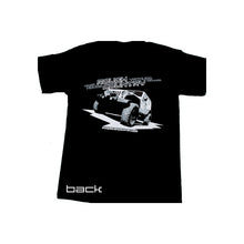 Load image into Gallery viewer, Short-Sleeve-T-100-Percent-Preshrunk-Cotton-Front--Vertical-Logo-Back-Jeep-Design-Size-Xlarge-Color-Black