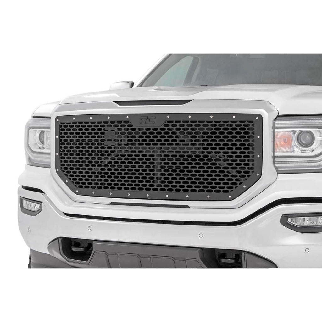 Sierra-Mesh-Grille-16-18-Sierra-1500-Black-Powdercoat-Stainless-Steel-Hardware-Rough-Country