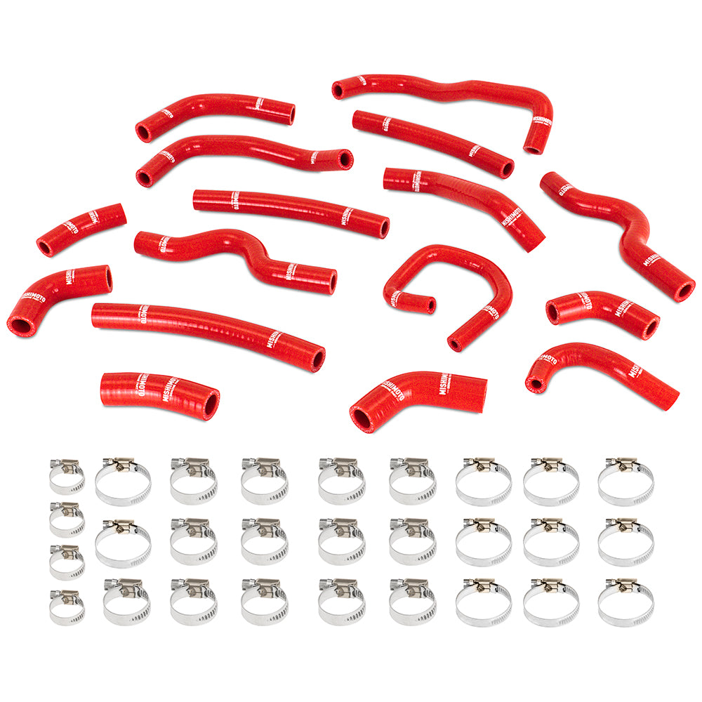 Silicone-Heater-Hose-Kit,-Fits-Toyota-Land-Cruiser-4.7L-1998-2002,-Red