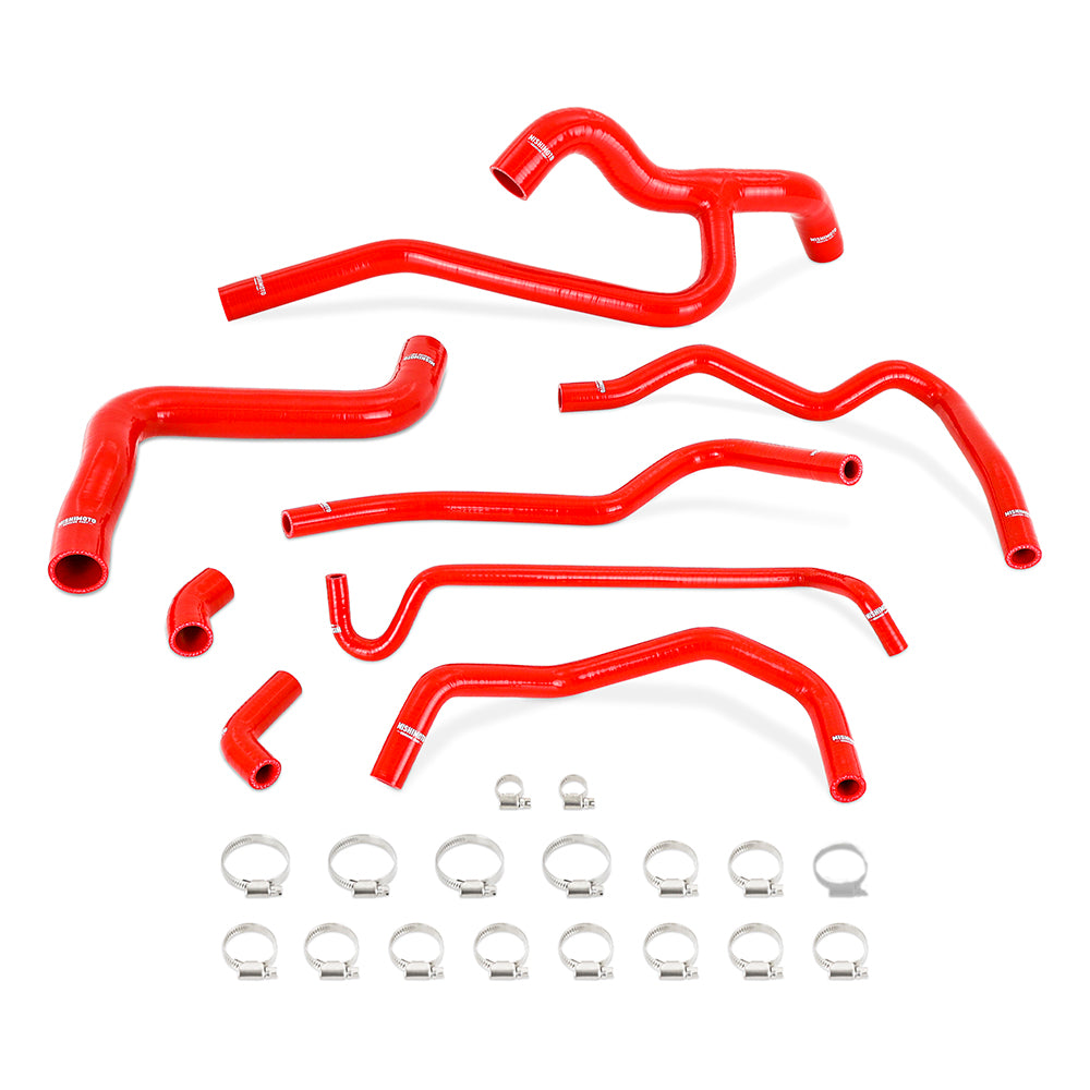 Silicone-Radiator--Heater-Hose-Kit,-Fits-Ford-Mustang-V6-4.0L-2005-2010,-Red