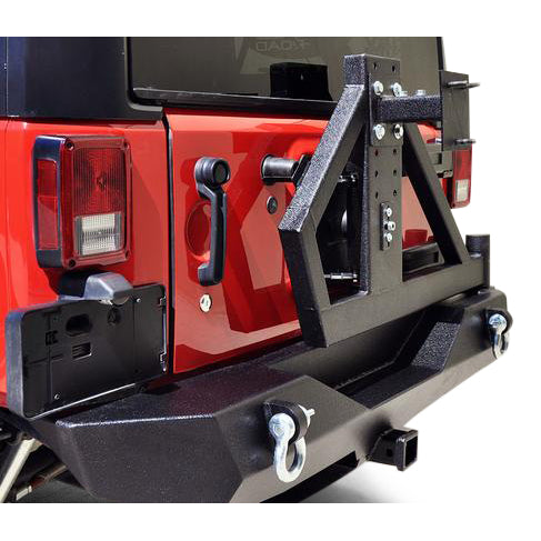 Single-Action-Rear-Bumper-And-Tire-Carrier-WBearing-Dv8-Offroad