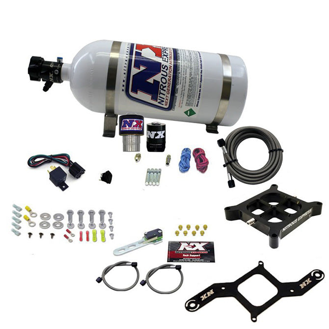 Single-Entry-Crossbar-Rnc-.178-4500-Flange-Nitrous-Kit-(250-650Hp)-W10Lb-Bottle