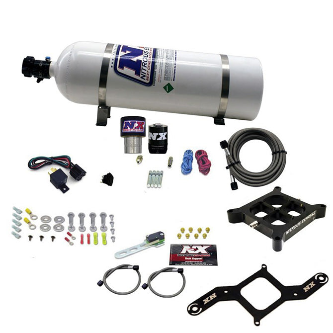 Single-Entry-Crossbar-Rnc-.178-4500-Flange-Nitrous-Kit-(250-650Hp)-W15Lb-Bottle