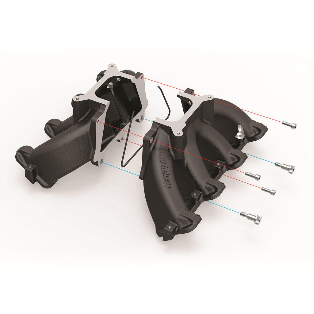Single-Plane-Efi--Split-Design-Race-Intake-Manifold--Gm-Ls3L92--Black