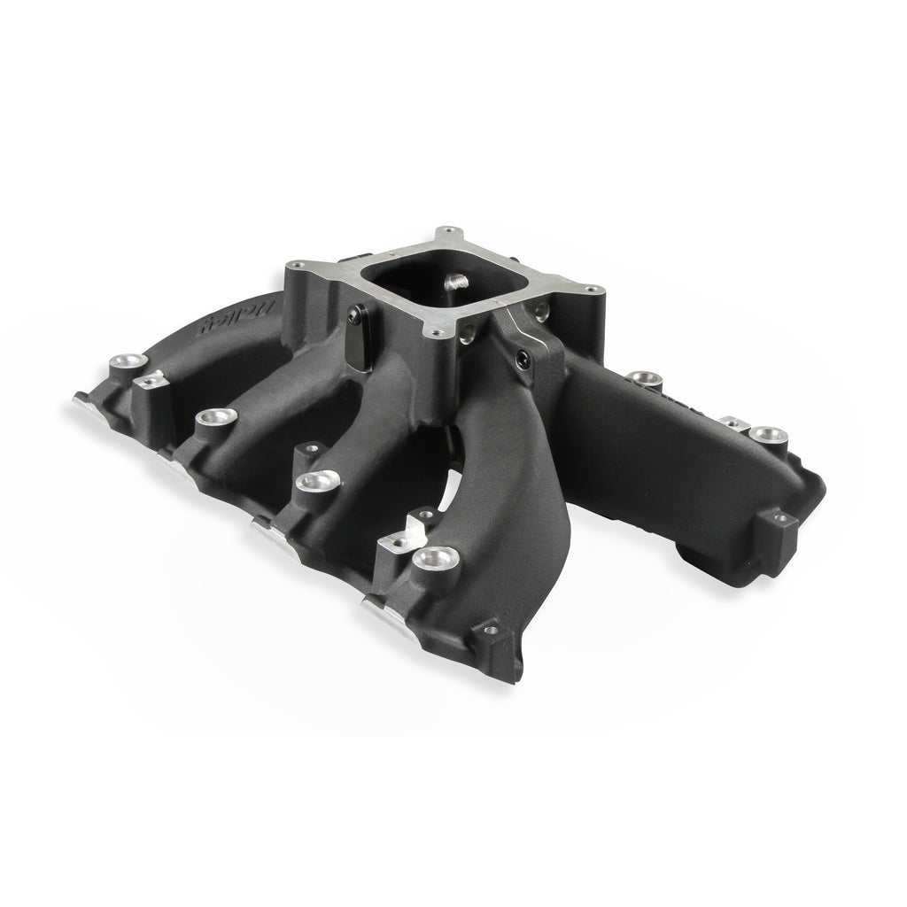 Single-Plane-Efi--Split-Design-Race-Intake-Manifold--Gm-Ls3L92--Black