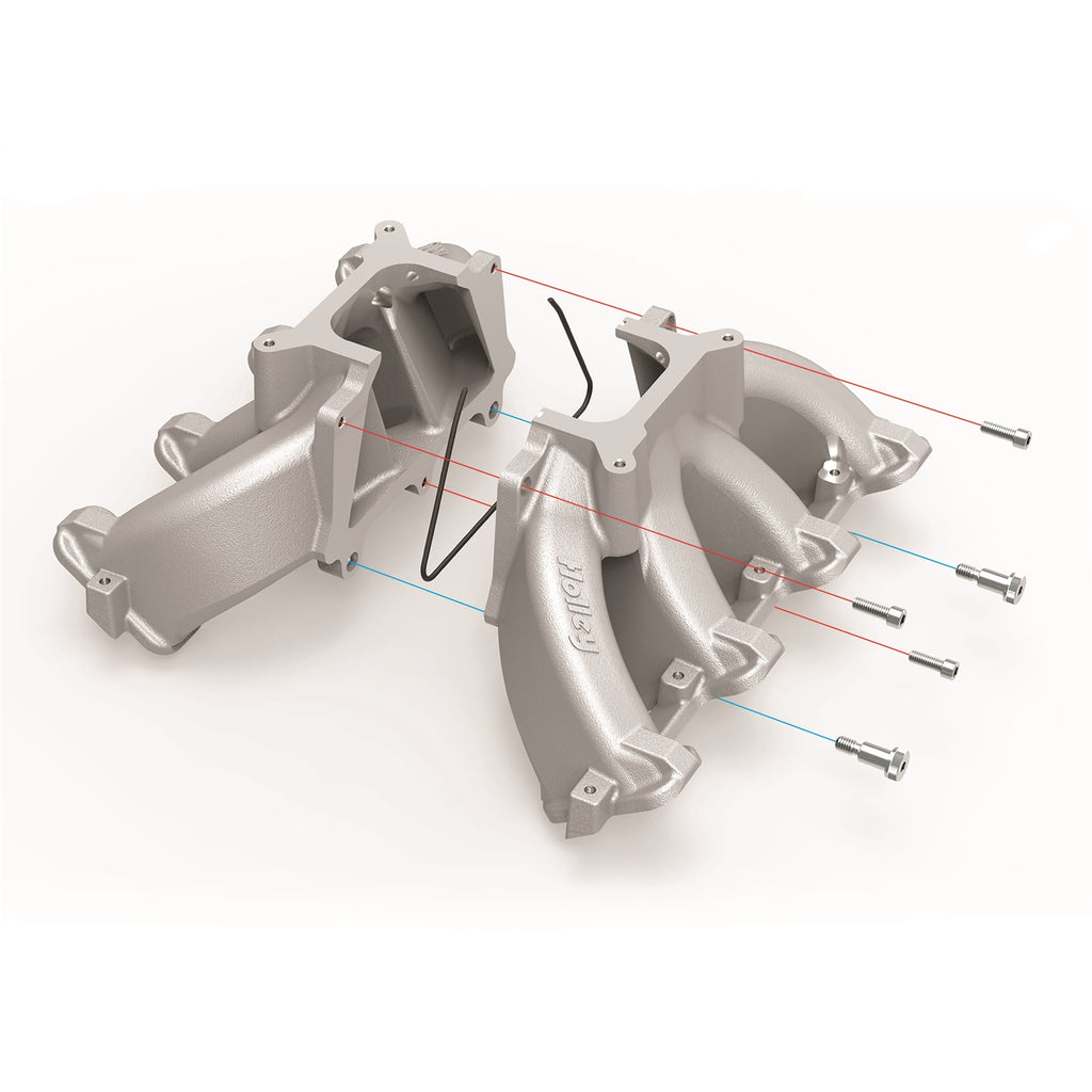 Single-Plane-Split-Design-Race-Intake-Manifold--Gm-Ls1Ls2Ls6--Black