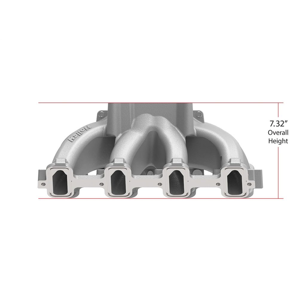Single-Plane-Split-Design-Race-Intake-Manifold--Gm-Ls1Ls2Ls6--Black