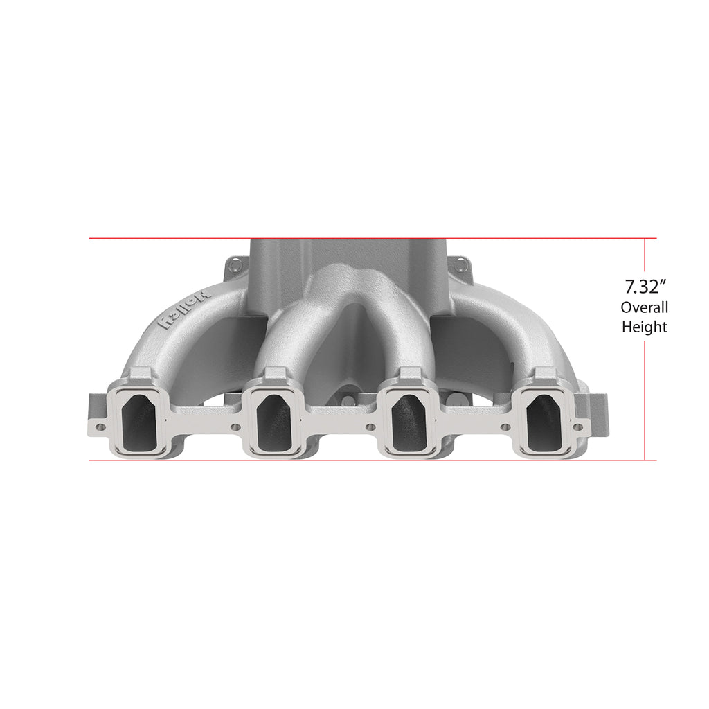 Single-Plane-Split-Design-Race-Intake-Manifold--Gm-Ls1Ls2Ls6--Black