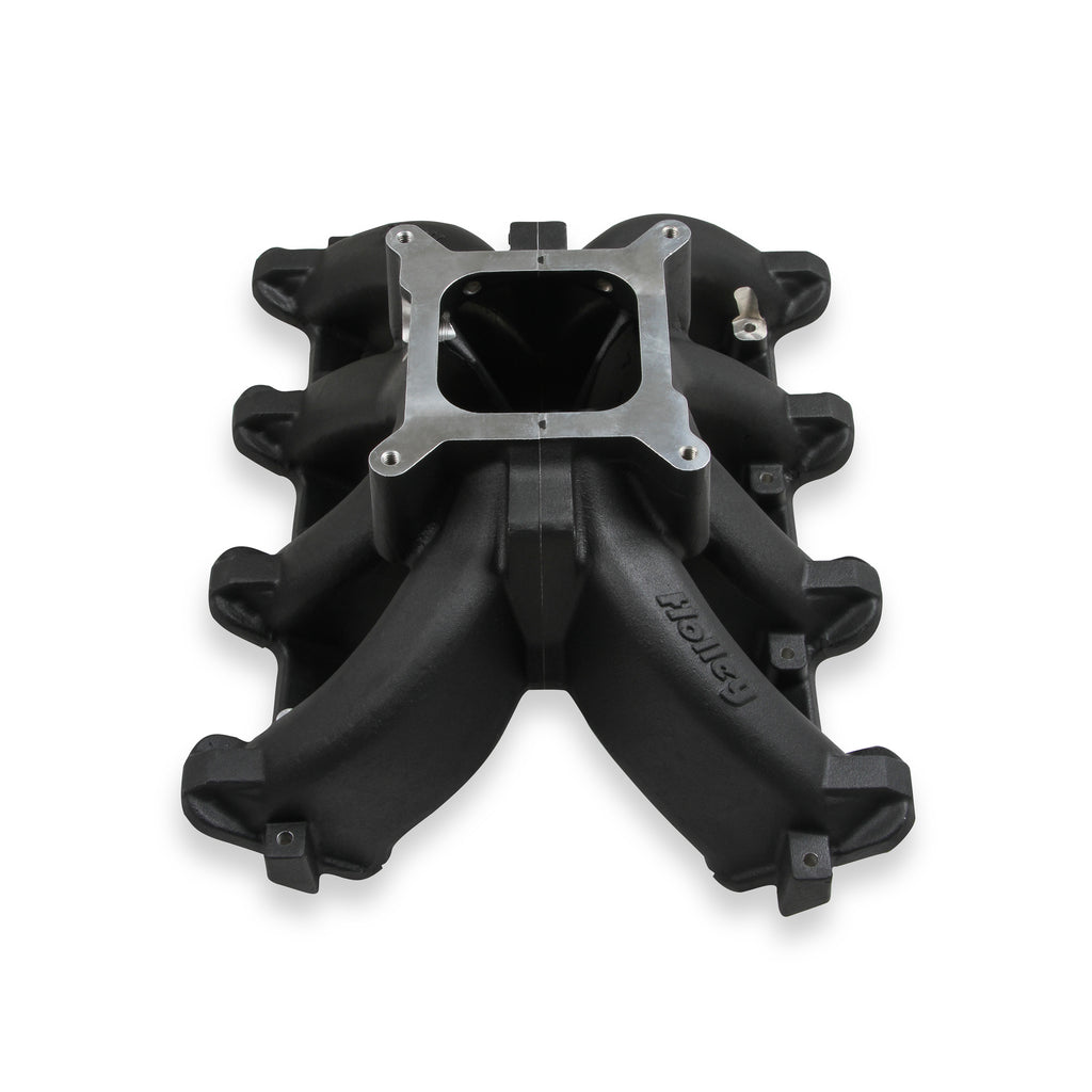 Single-Plane-Split-Design-Race-Intake-Manifold--Gm-Ls1Ls2Ls6--Black