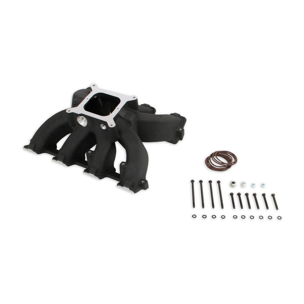 Single-Plane-Split-Design-Race-Intake-Manifold--Gm-Ls3L92--Black-4150