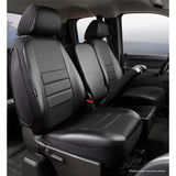 Fia Inc. SL67-42 BLK/BLK SL60 Series - Leatherlite Simulated Leather Custom Fit Front Seat Cover- Black