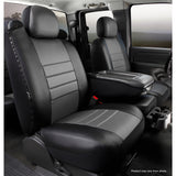 Fia Inc. SL68-8 GRAY SL60 Series - Leatherlite Simulated Leather Custom Fit Front Seat Cover- Gray