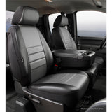 Fia Inc. SL67-10 GRAY SL60 Series - Leatherlite Simulated Leather Custom Fit Front Seat Cover- Gray