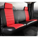 Fia Inc. SL62-67 RED SL60 Series - Leatherlite Simulated Leather Custom Fit Rear Seat Cover- Red