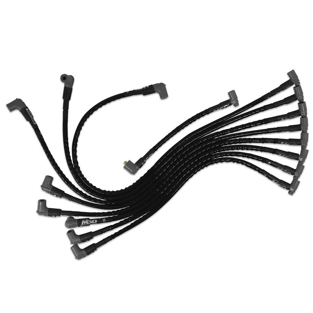 Sleeved-Spark-Plug-Wires-For-Sbc-Over-Valve-Cover,-Hei