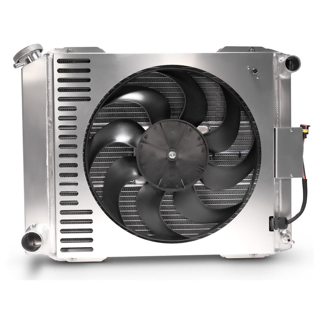 Slim-Fit-Radiator-System,-Universal,-Ford-Style,-19-Inch-Core,-Manual-Trans