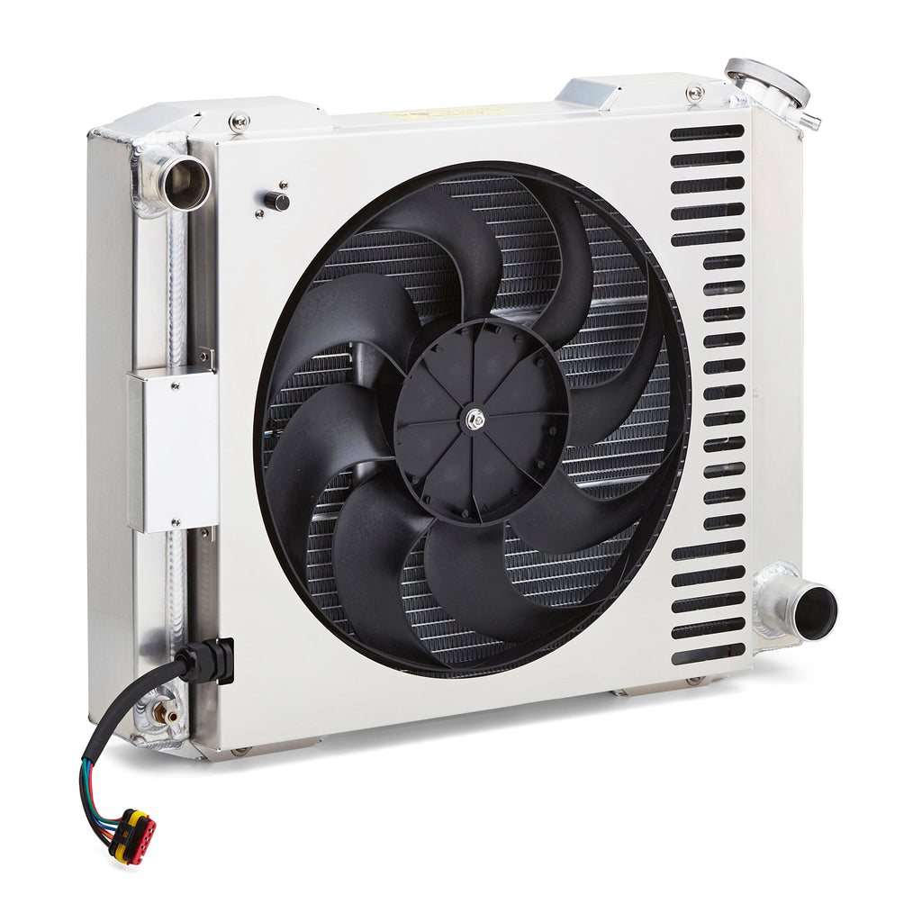 Slim-Fit-Radiator-System,-Universal,-Gm-Style,-19-Inch-Core,-Manual-Transmission