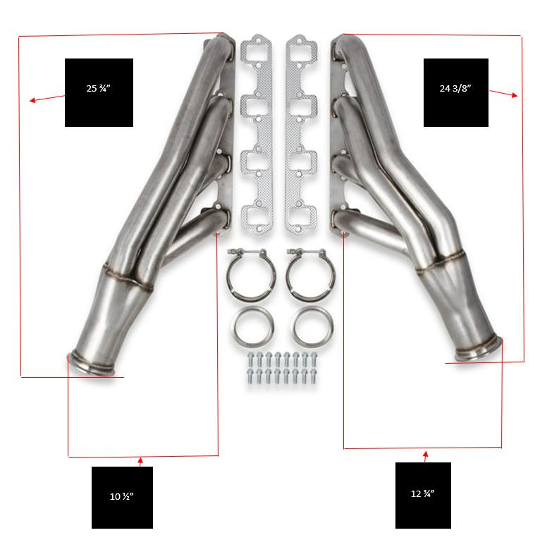 Small-Block-Ford-Turbo-Headers---Natural-304-Stainless-Steel